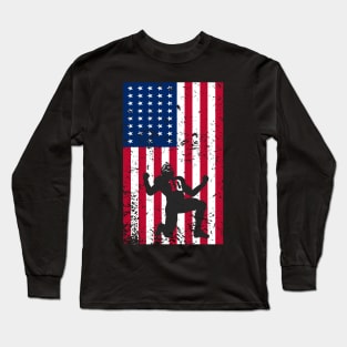 Happy 4th Of July Rugby American Flag Independence Day T Shirt Long Sleeve T-Shirt